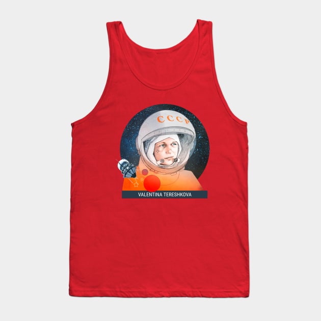 Valentina Tereshkova, cosmonaut Tank Top by puratura